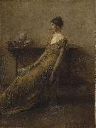 Thomas Dewing Lady in Gold Spain oil painting artist
